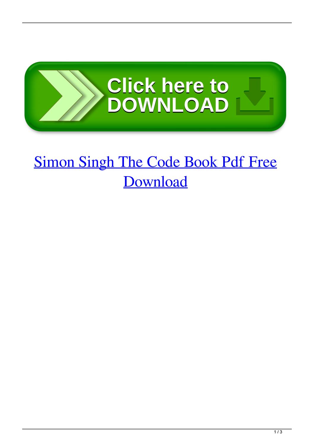 The code book simon singh pdf free download 2017